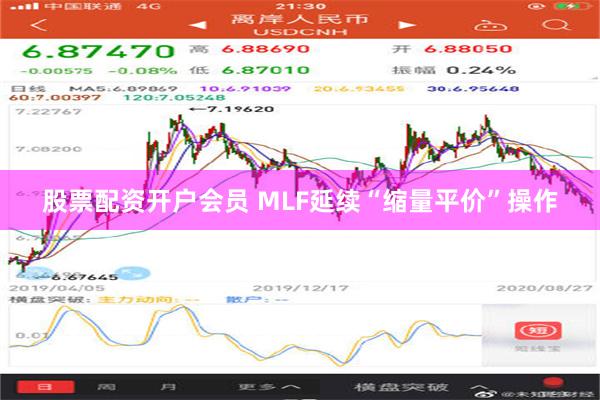 股票配资开户会员 MLF延续“缩量平价”操作