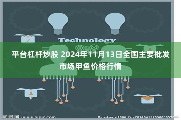 平台杠杆炒股 2024年11月13日全国主要批发市场甲鱼价格行情