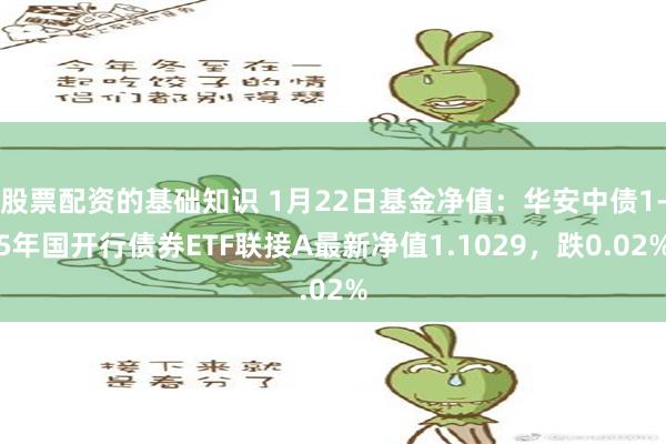 股票配资的基础知识 1月22日基金净值：华安中债1-5年国开行债券ETF联接A最新净值1.1029，跌0.02%